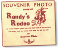souvenir photo from Randy's Rodeo